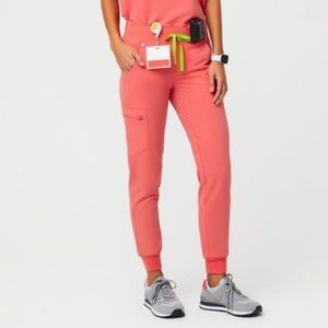 Figs Hot Coral Zamora Joggers